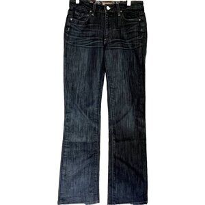 Paige Womens Jeans 27 Rising Glen Boot Cut Mid Rise Dark Wash USA